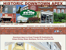 Tablet Screenshot of apexdowntown.com